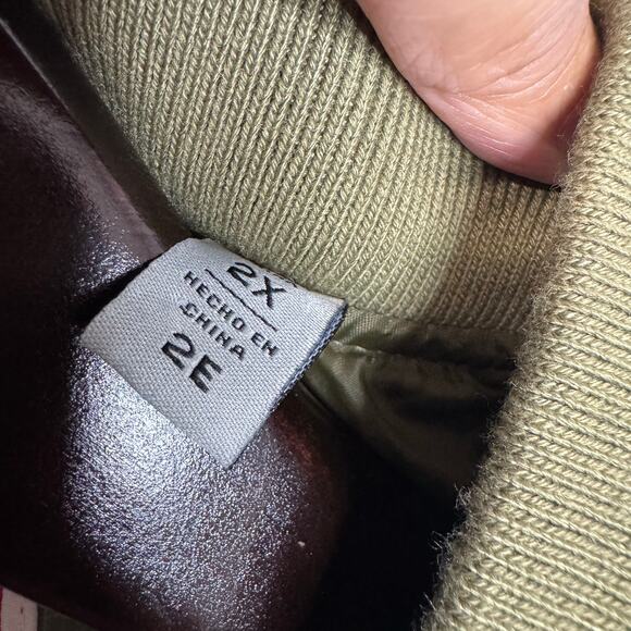 Levi's Onion Quilted Liner Jacket Full zip Lightweight Bomber Green Women's 2X - Picture 12 of 14